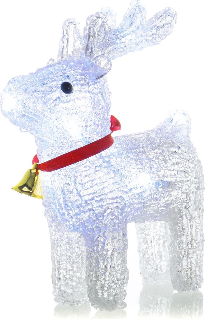 Retlux RXL 279 dekoratívny jeleň, 20 LED, transparentný (studená biela)