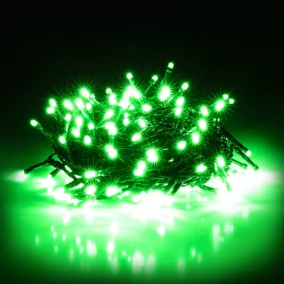Retlux RXL 306 vianočný LED reťaz, zelený (150 LED, 15+5 m)