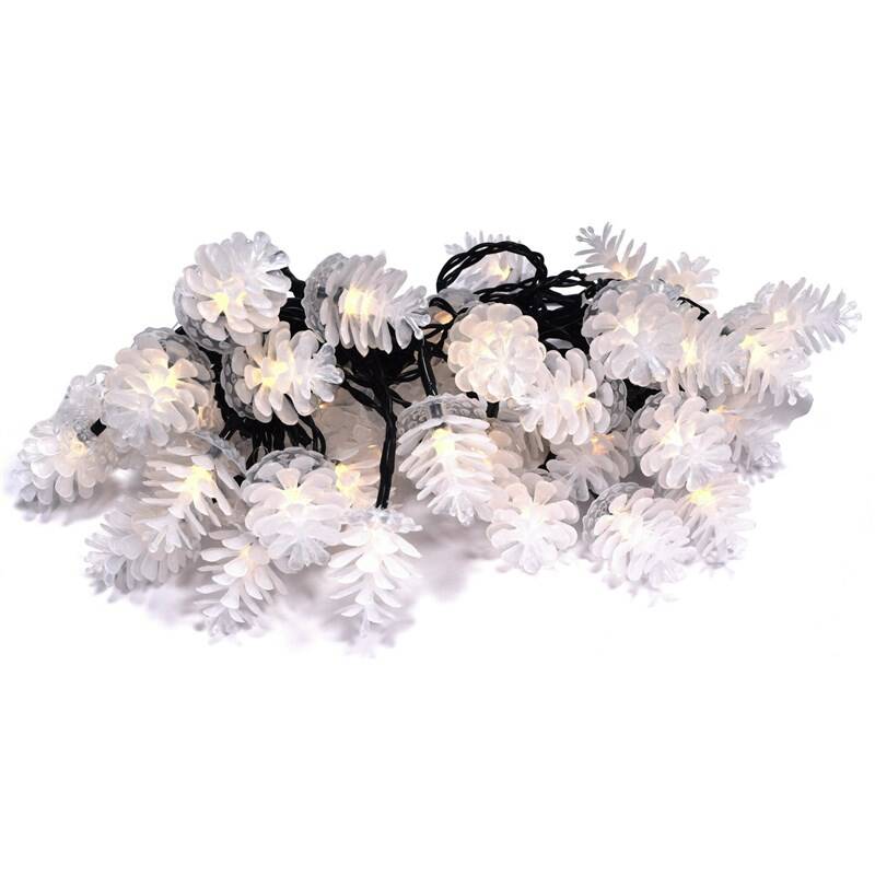 RETLUX RXL 369 vianočný LED reťaz (šišky), teplá biela