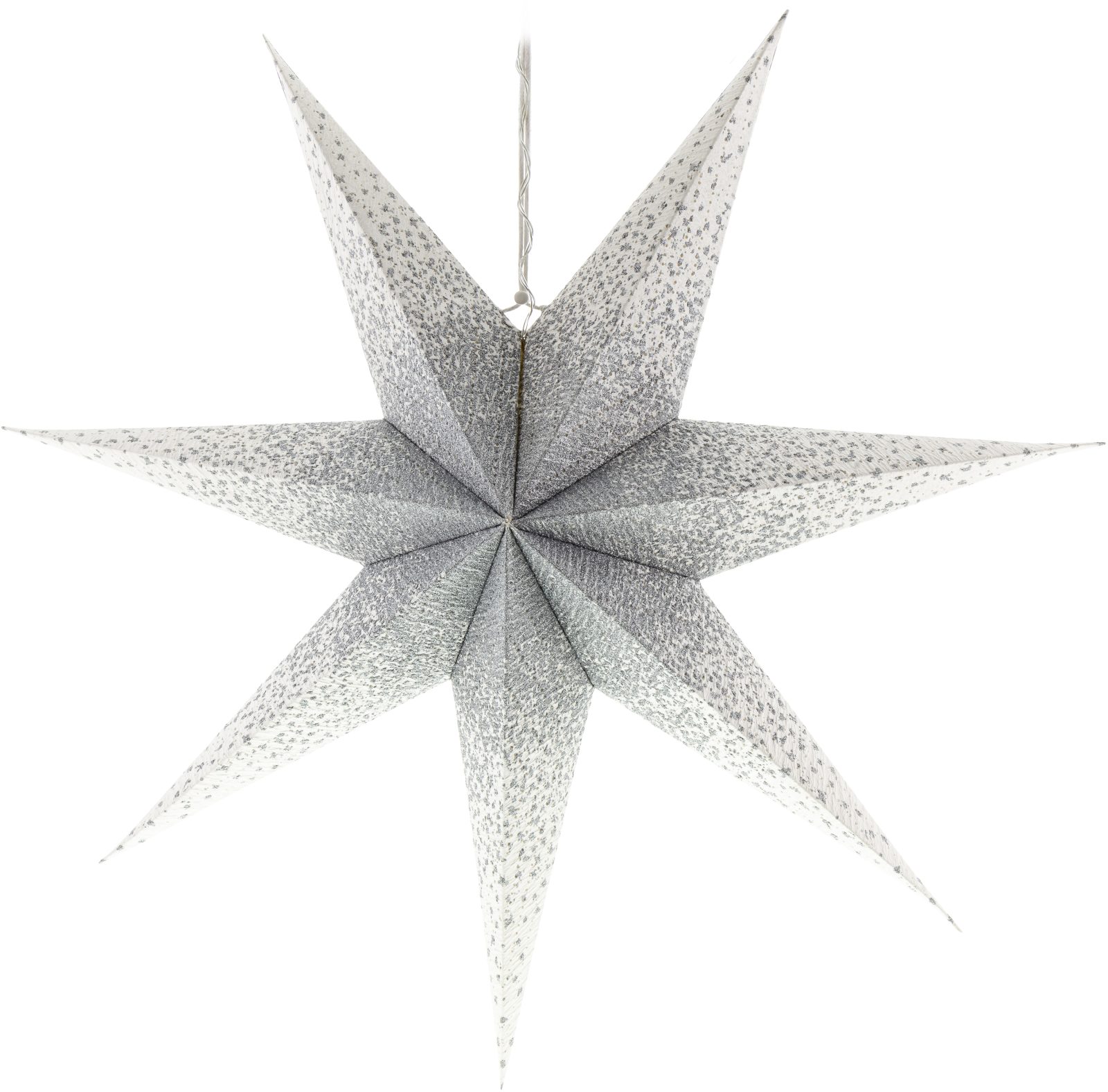Retlux RXL 341 vianočná hviezda, strieborno-biela, 60 cm